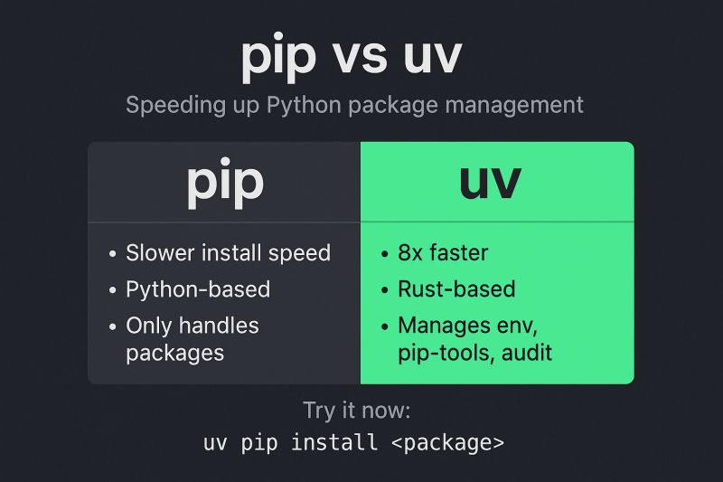Python Package Manager: pip vs uv