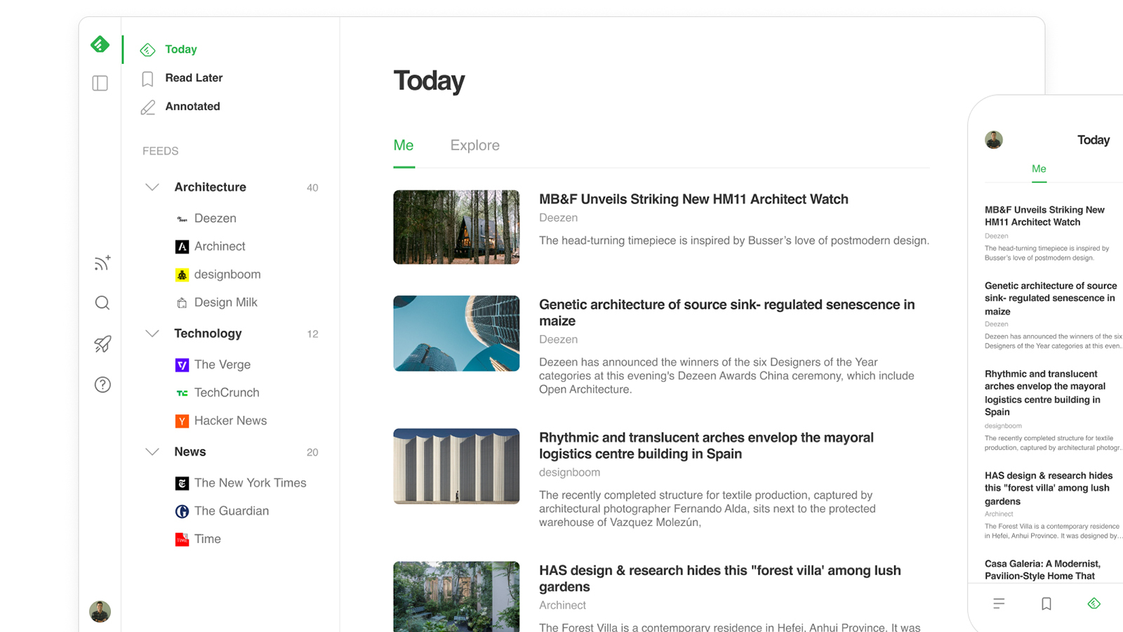 RSS Builder + Reader + Ranker