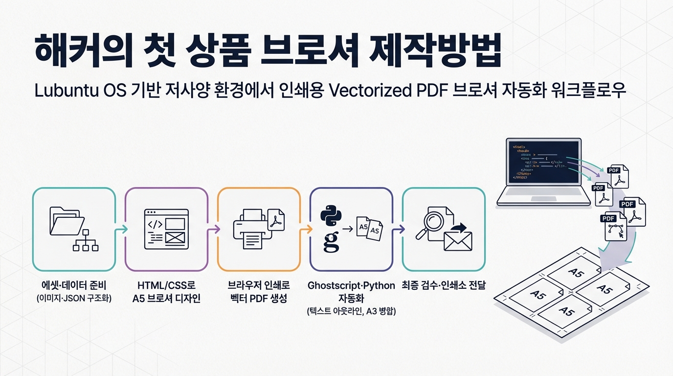 해커의 상품 브로셔 제작방법