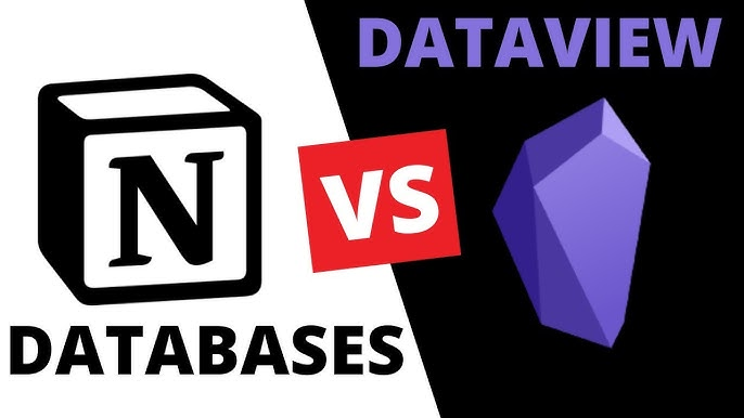 data structure: Notion vs Obsidian 