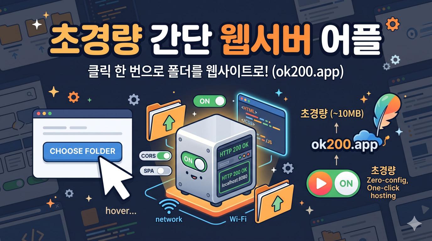 초경량 간단 웹서버 어플 